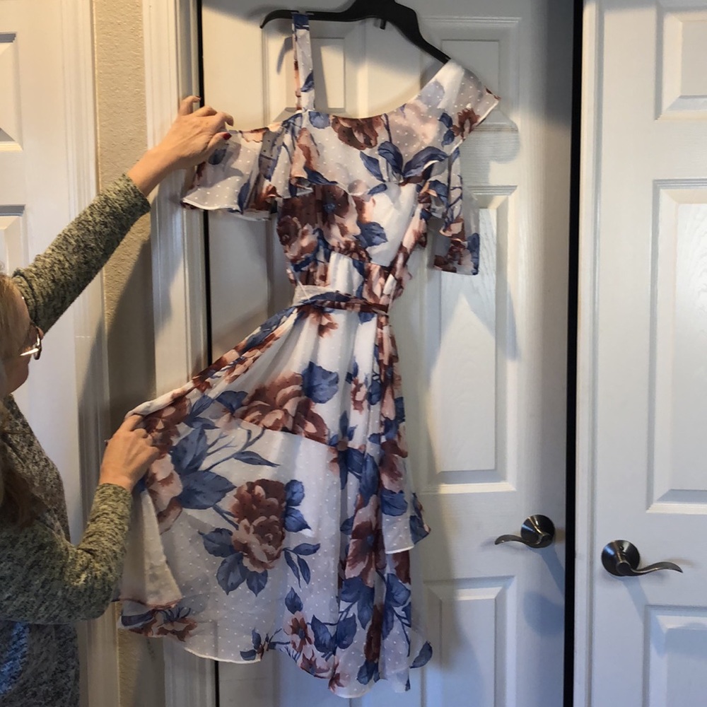 Lane Bryant Floral Ruffle Dress - Picture 5 of 6